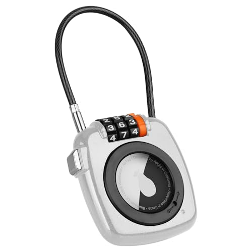 Compatible with Apple AirTag Secure Lock with Wire Cable