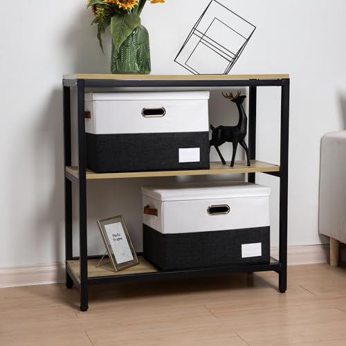 Foldable Storage Bins with Lids [3 (3 Count)