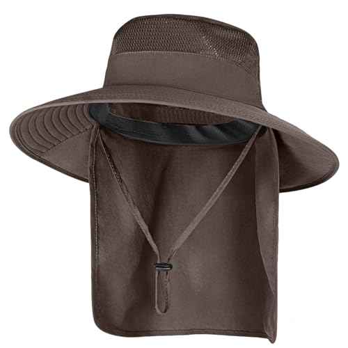 Sun Hats for Men Women with Neck Flap Fishing UPF 50+ UV Protection