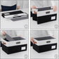 Foldable Storage Bins with Lids [3 (3 Count)
