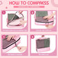 5 Pcs Packing Cubes for Suitcase Large Travel Cubes Carry on Luggage Organizer Bags for Clothes Accessories (5 Count)