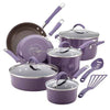 Cucina Nonstick Cookware Purple Pots and Pans Set