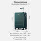 24 Inch Luggage with Spinner Wheels