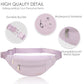 Large Purple Crossbody Fanny Pack for Women Belt Bag fits All Phones