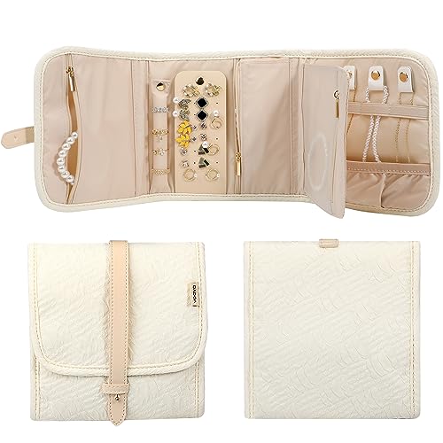 Small Travel Jewelry Organizer Roll for Women