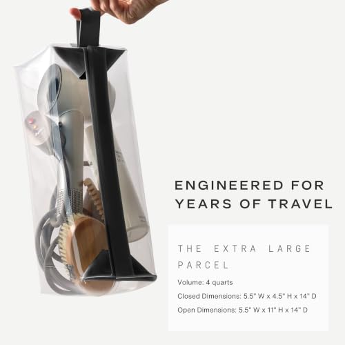 Parcel Clear Travel Kit with Zipperless Magnetic Closure