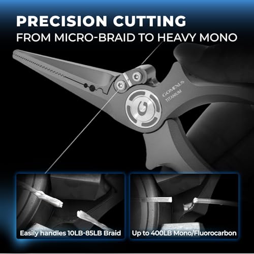 Titanium Fishing Pliers 6.5'' with Side Cutters