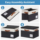 Fabric Storage Bins with Lids 6 Pack