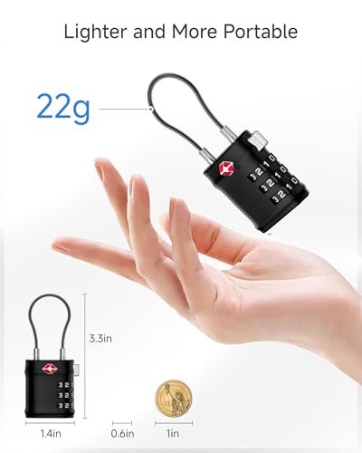 TSA Locks for Luggage (4 Count)
