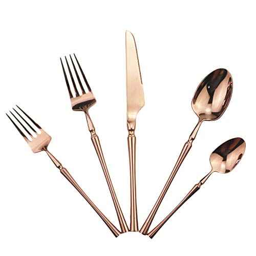 Copper Silverware Set