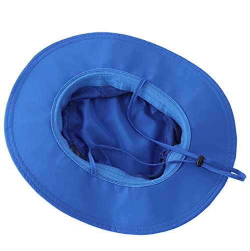 Women's Wide Brim Bucket Sun Hat Quick Dry UPF 50+ Sun Protection Fishing Hat Breathable Beach Hats Royal Blue