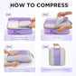 10 Set Compression Packing Cubes for Travel Essentials (10 Count)