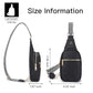 Sling Bag for Women Vegan Leather Small Fanny Pack Crossbody Bags Chest Bag for Women Black