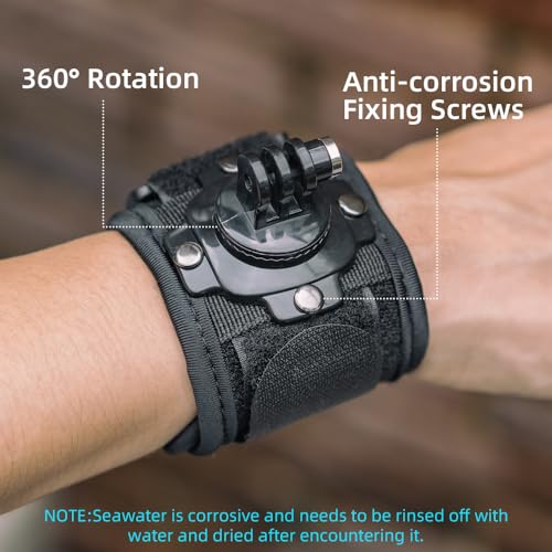Wrist Strap Mount with Quick Release Adapter Compatible with GoPro Hero 13
