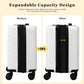 Expandable 16 Inch Carry On Luggage Airline Approved Small Suitcase