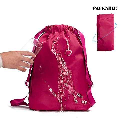 Waterproof Drawstring Gym Backpack Bag for Men & Women