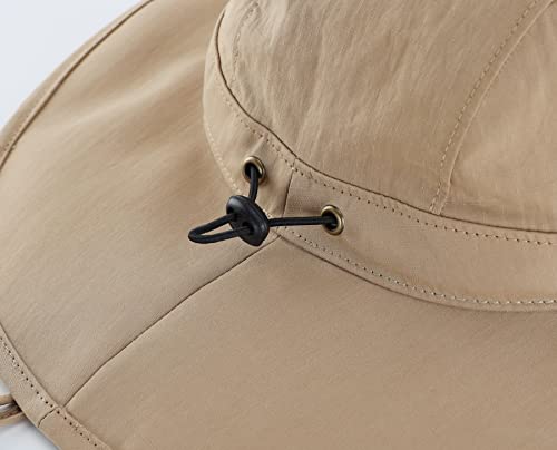 Summer UPF 50+ Men's Bucket Sun Hat Wide Brim Fishing Hat Safari Hat