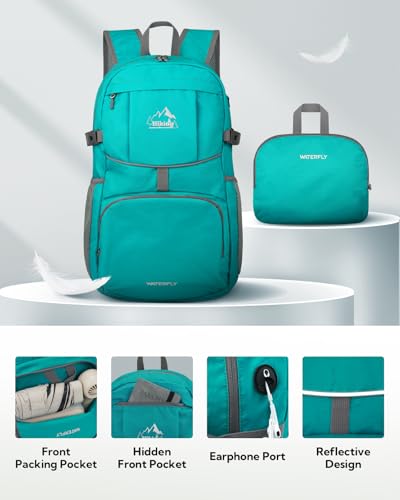 Large Lightweight Packable Hiking Backpack Foldable Travel Daypack