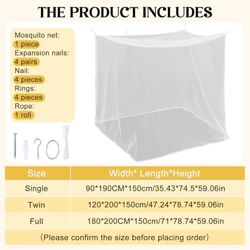 White Mosquito Net for Bed