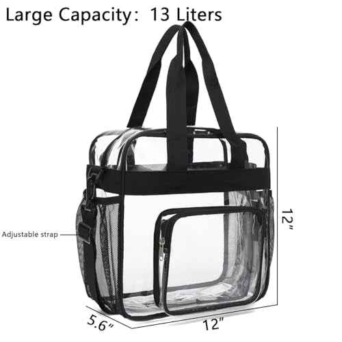 Clear Bag for Stadium Events With Shoulder Strap for Women