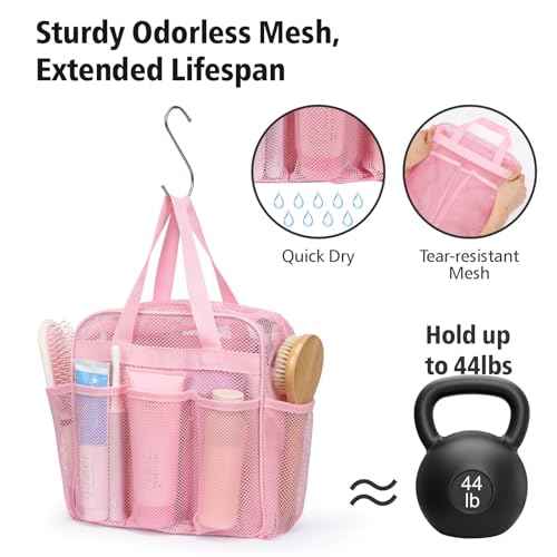 Mesh Shower Caddy Portable with Zipper