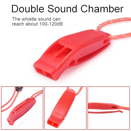 4 Pack Emergency Whistles