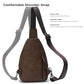 Large Sling Bag for Women Crossbody Purse Leather Fashionable Trendy Chest Bag for Travel