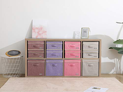 Foldable Fabric Closet Organizer Bins Box Storage (4 Count)