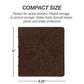 Vintage Faux Leather Mini 3 Ring Binder 2 Inch Round Ring