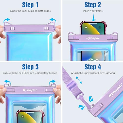 Up to 10''] Waterproof Phone Pouch Floating