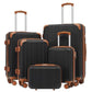 Luggage Set Lightweight and Durable Hardshell (5 Count)