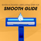50 Pcs Disposable Razors With Lubricating Strip (50 Count)