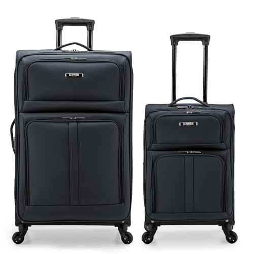 Anzio Softside Expandable Luggage with Spinner Wheels (2 Piece)