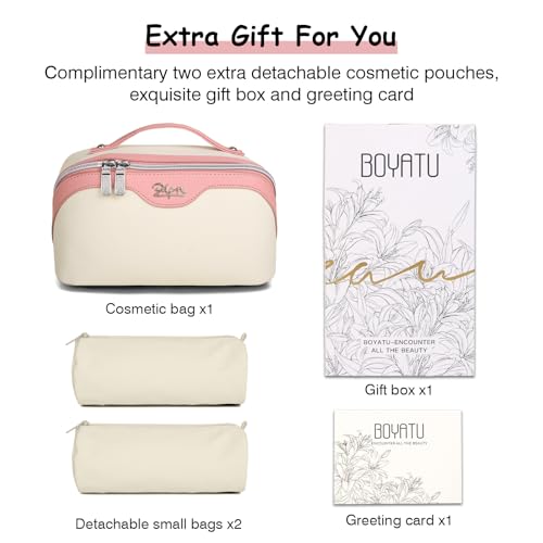 Travel Makeup Bag Organizer Cosmetic Bag (3 Count)