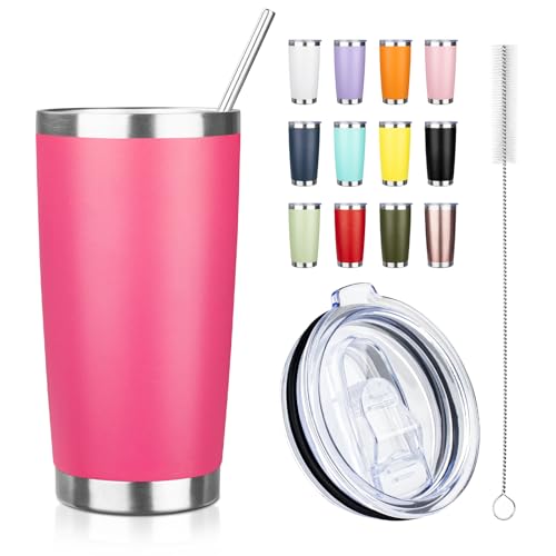 20oz Tumbler with Straw and Brush