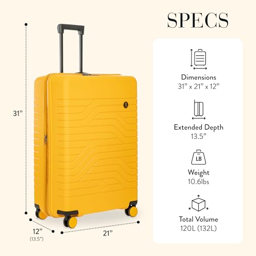 B Y Ulisse Checked Luggage with Spinner Wheels