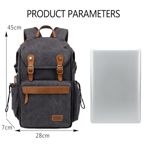 Vintage Canvas Camera Backpack