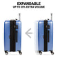 7272 Energie Expandable Hardside Luggage with Spinner Wheels and TSA Lock