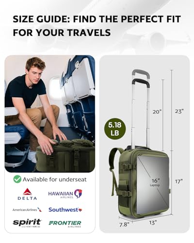 Rolling Tactical Laptop Backpack
