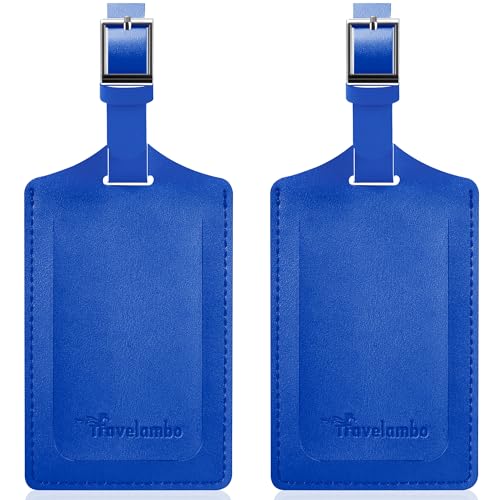 2 Pack Luggage Tags for Suitcases Airplane Travel Essentials (2 Count)