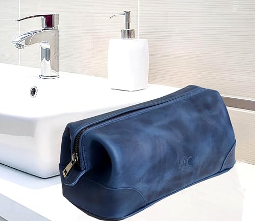 Leather Toiletry Bag for Men