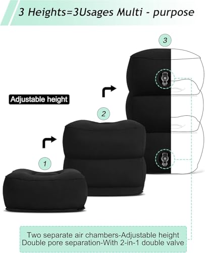 Inflatable Travel Foot Rest Pillow