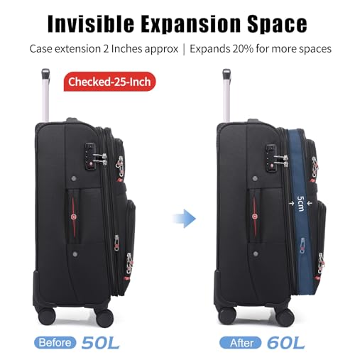Softside Expandable Luggage with 4 Spinner Wheels