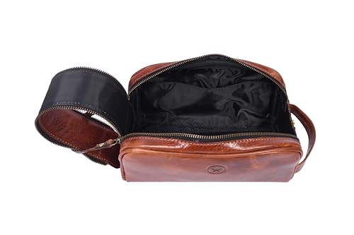 Leather Toiletry Bag for Men