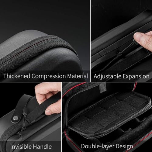 Large Carry Case Carrying Travel Bag for GoPro Max Hero 13 12 11 10 9 8 7 6 5 DJI Action 3 4 5 Osmo Pocket 3 Insta360 X3 X4 X5 Go3 Ace Pro AKASO Battery Charger Strap Mount Accessories