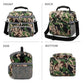 Double Layer Cooler Insulated Lunch Bag Adult Lunch Box Large Tote Bag for Men (Forest)