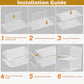 Sturdy Clear Shoe Organizer with Magnetic Door (6 Count)