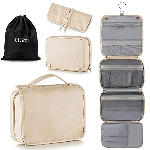 Hanging Travel Toiletry Bag for Women Vegan Leather