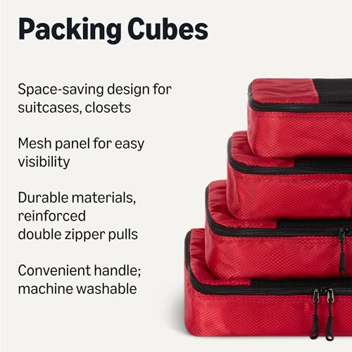 4 Piece Packing Cubes Travel Accessories Set (4 Count)