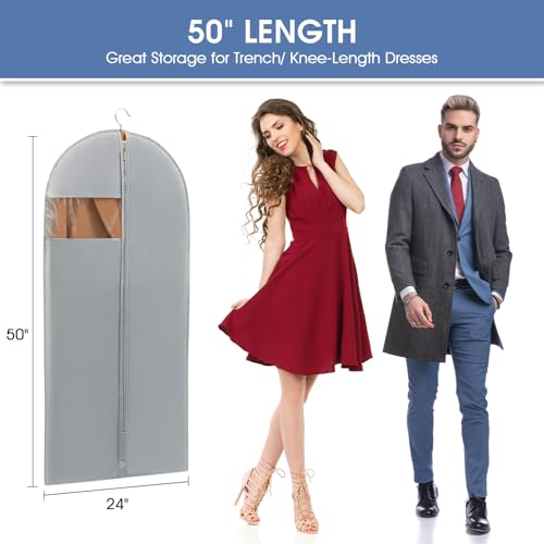 50" Garment Bags for Hanging Clothes (2 Count)